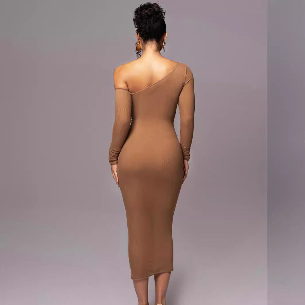 Vivienne | Bodycon Long Sleeve Midi Dress