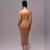Vivienne | Bodycon Long Sleeve Midi Dress