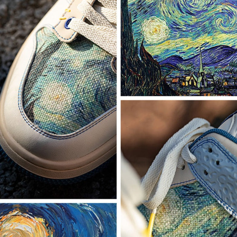 Céleste | Artistic Swirl Low-Top Sneakers
