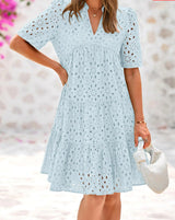 Fern | Lace Ruffle Summer Dress
