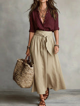 Juliana | Tie-Waist Midi Set
