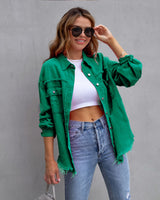 Vivienne | Relaxed Drop Shoulder Collared Jacket
