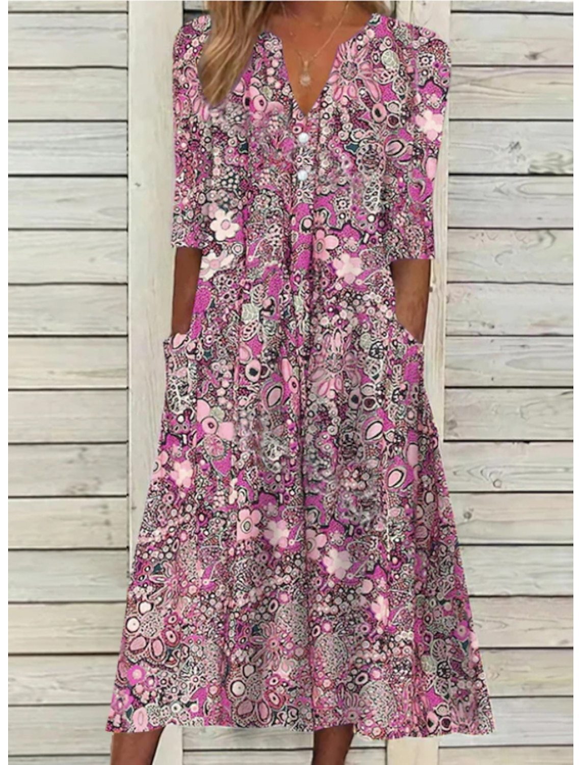 Verna | Tummy-Flattering Elegant Summer Dress