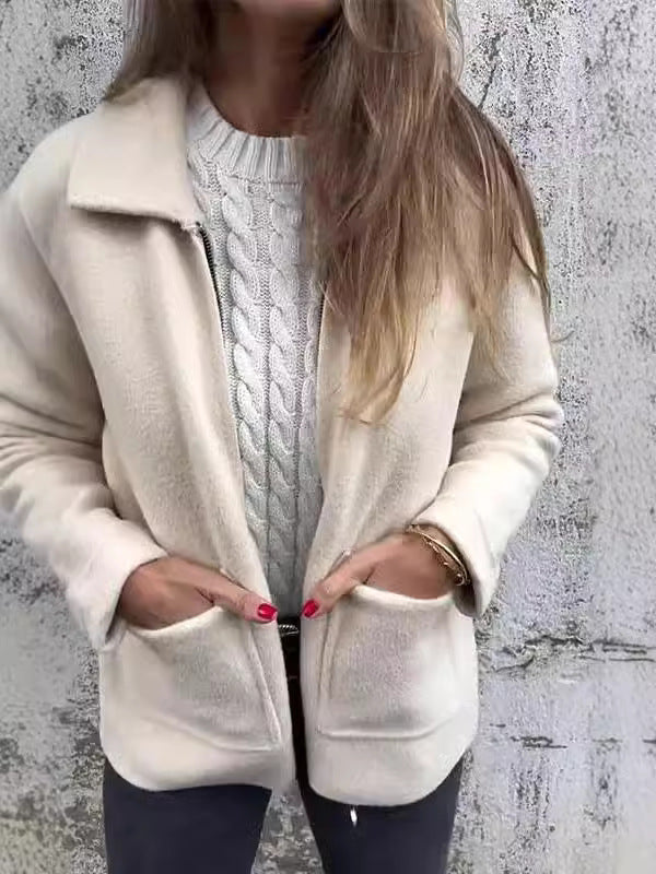 Brielle | Classic Fleece Zip-Up Jacket