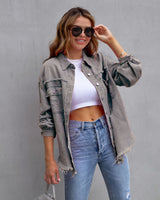 Vivienne | Relaxed Drop Shoulder Collared Jacket