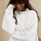 Camille | Relaxed Crewneck Cotton Sweatshirt