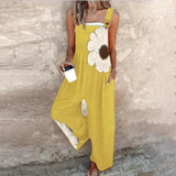 Brunhild | Printed Wide-Leg Overalls