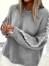 Céleste | Relaxed Round Neck Knit Sweater