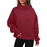 Camille | Oversized Turtleneck Pullover Sweatshirt