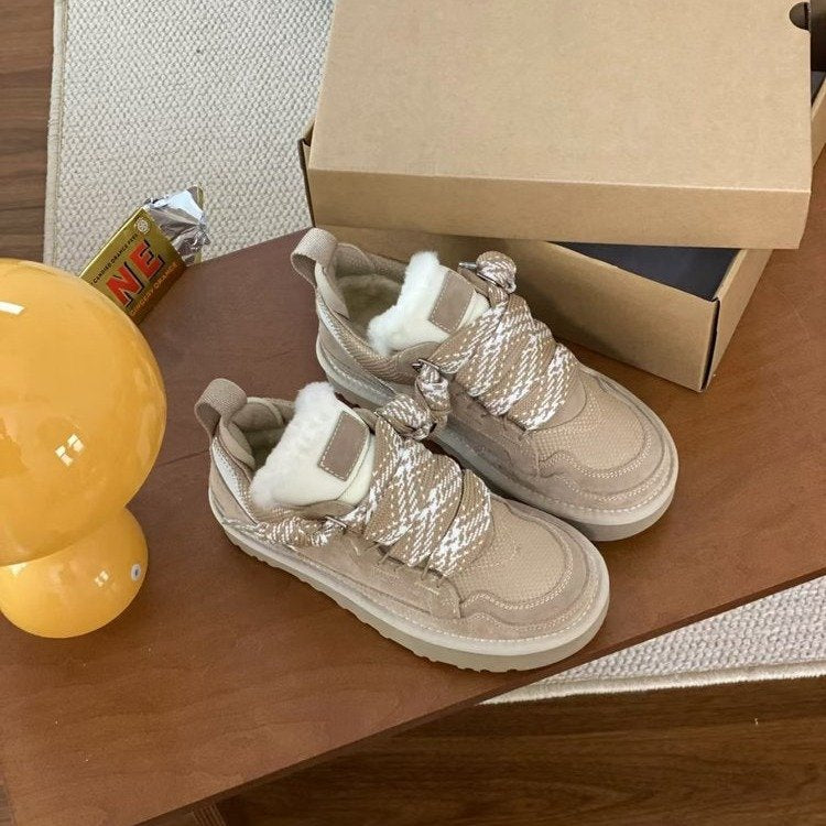 Céleste | Plush-Lined Anti-Slip Winter Sneakers