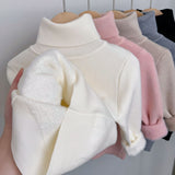 Lumi | Fleece-Lined Turtleneck Knit Sweater