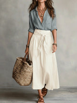 Juliana | Tie-Waist Midi Set