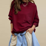 Camille | Relaxed Crewneck Cotton Sweatshirt