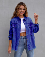 Vivienne | Relaxed Drop Shoulder Collared Jacket