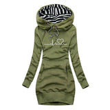 Vivienne | Heartbeat Turtleneck Hoodie Dress