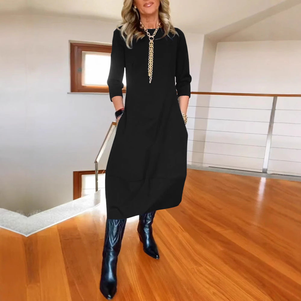 Elara | Luxe Maxi Dress Long Sleeves