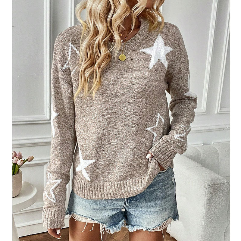 Camille | Relaxed Round Neck Long Sleeve Sweater