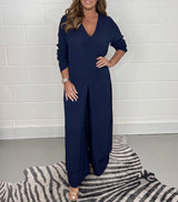 Guadalupe | Casual V-Neck Two-Piece Set