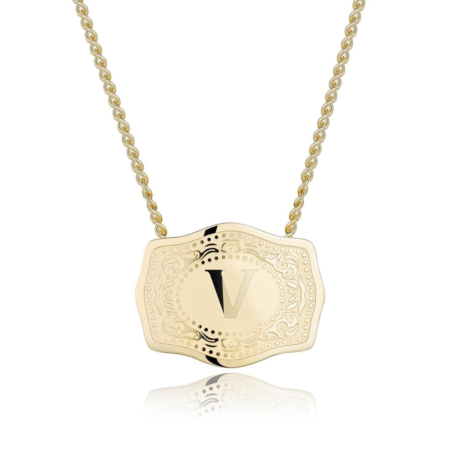 Quinn | Sleek Initial Letter Pendant Necklace