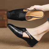 Marilyn | Leather Slip-On Mules