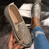 Séraphine | Glitter Slip-On Loafers