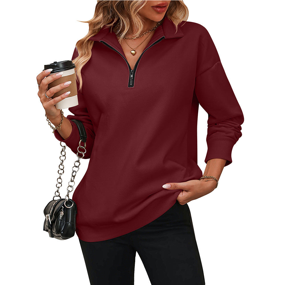 Léa | Half-Zip Casual Everyday Sweatshirt