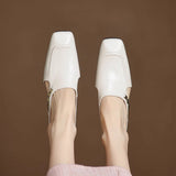 Marilyn | Leather Slip-On Mules
