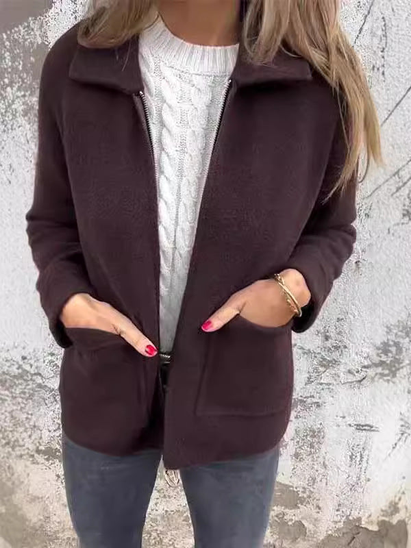 Brielle | Classic Fleece Zip-Up Jacket