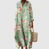 Mildred | Floral V-Neck Maxi Dress