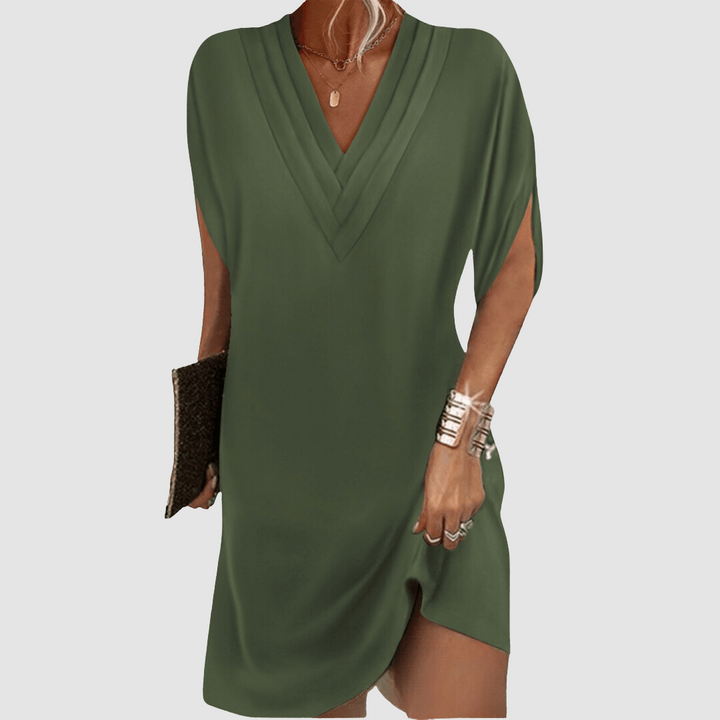 Zona | V-Neck Half-Sleeve Dress