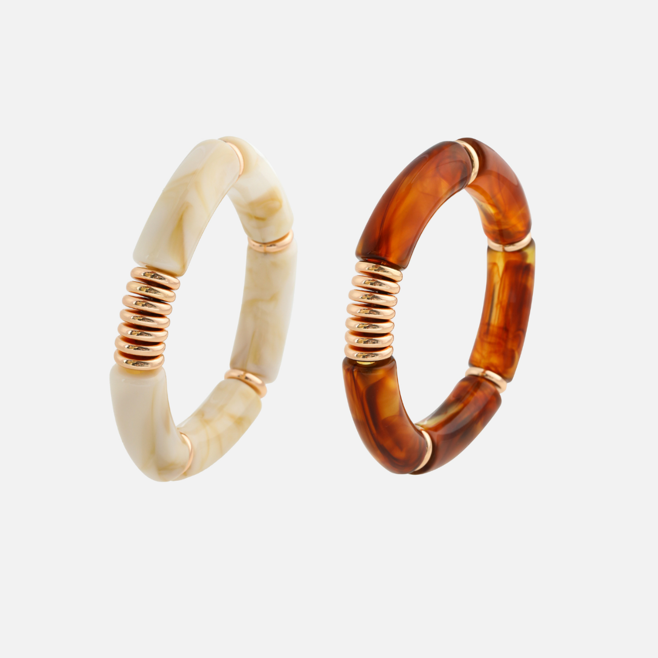 Jacinta | Marbled Bead Bracelet Set