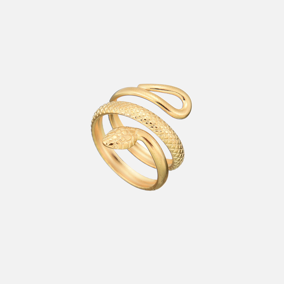 Ulyssa | Adjustable Snake Statement Ring