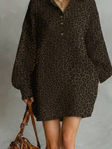 Galatea | Animal Print Shirt Dress