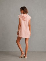 Tindra | Linen-Blend Hooded Mini Dress