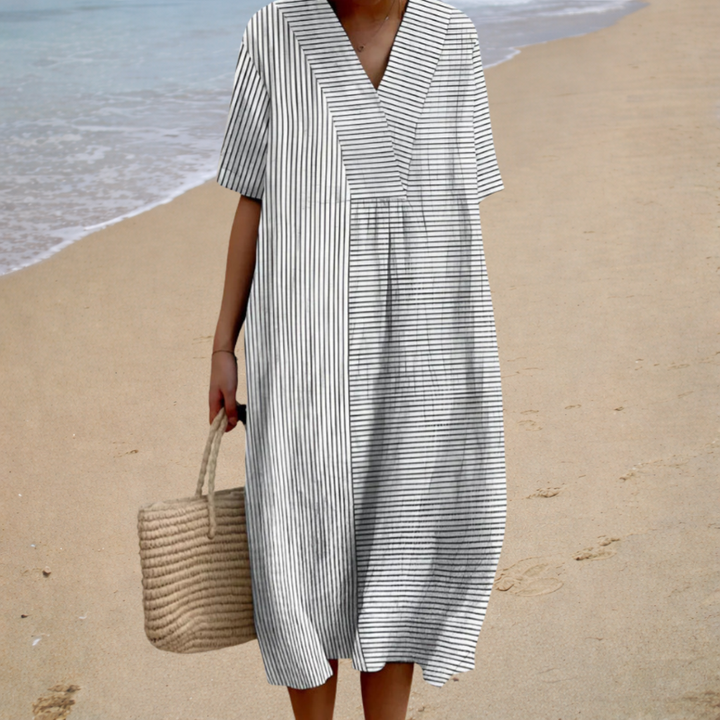 Ensley | Striped Midi Dress