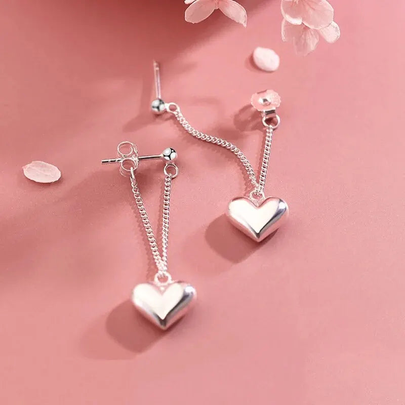 Emma | Geometric Heart Hoop Earrings