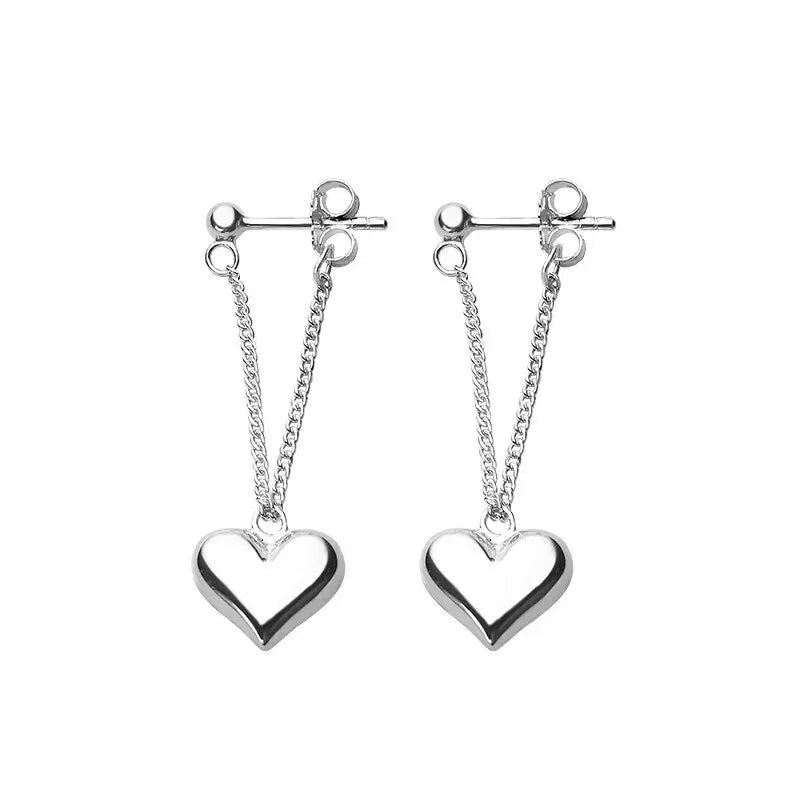 Emma | Geometric Heart Hoop Earrings