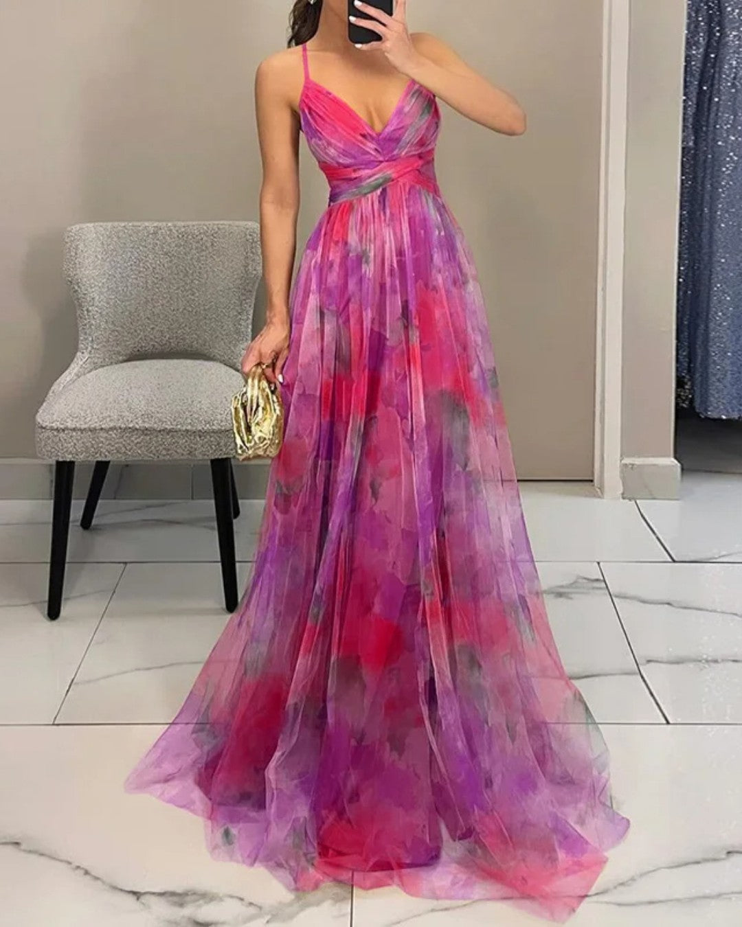 Solveig | Enchanting Floral Maxi Dress