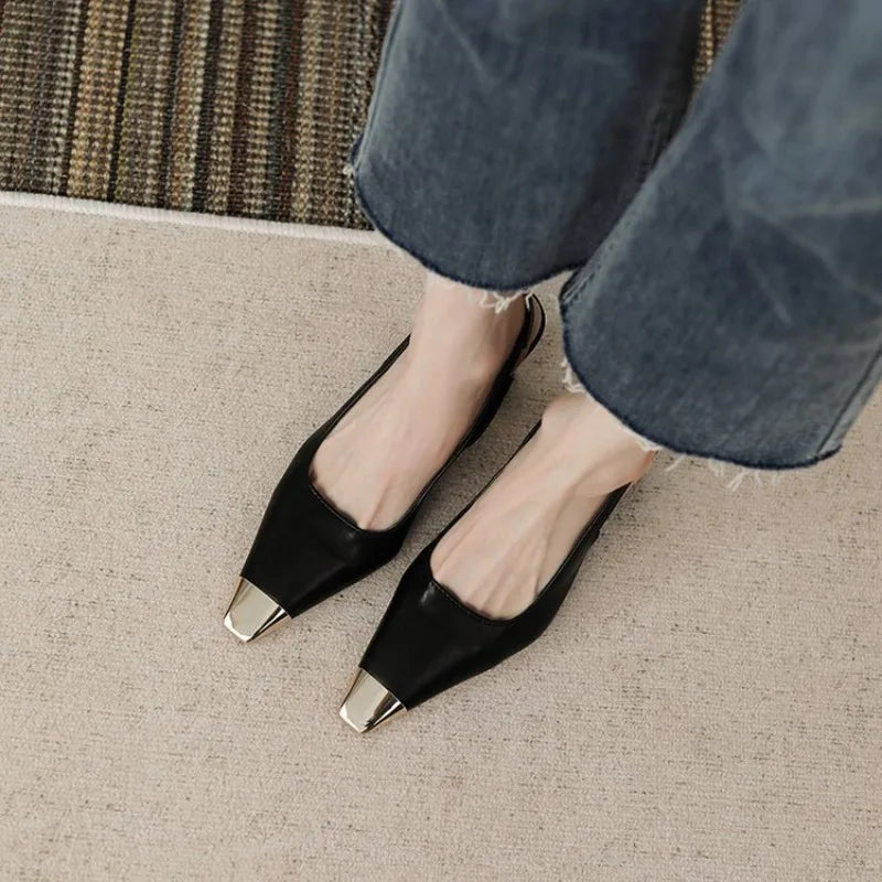 Hester | Pointed Toe Slingback Heels
