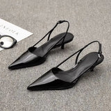 Beryl | Slingback Low Heels Pointed Toe