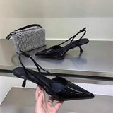 Beryl | Slingback Low Heels Pointed Toe
