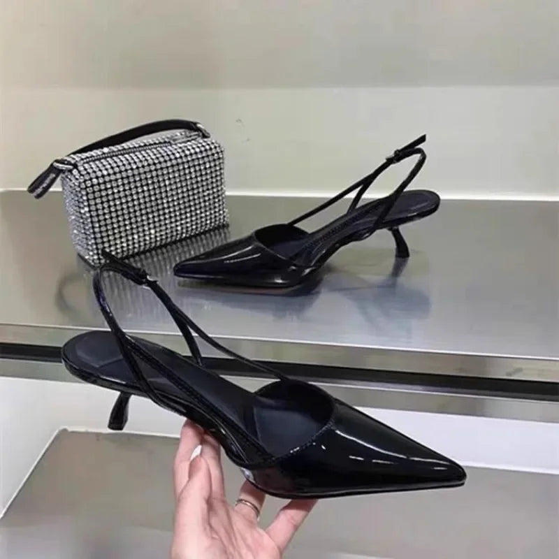 Beryl | Slingback Low Heels Pointed Toe