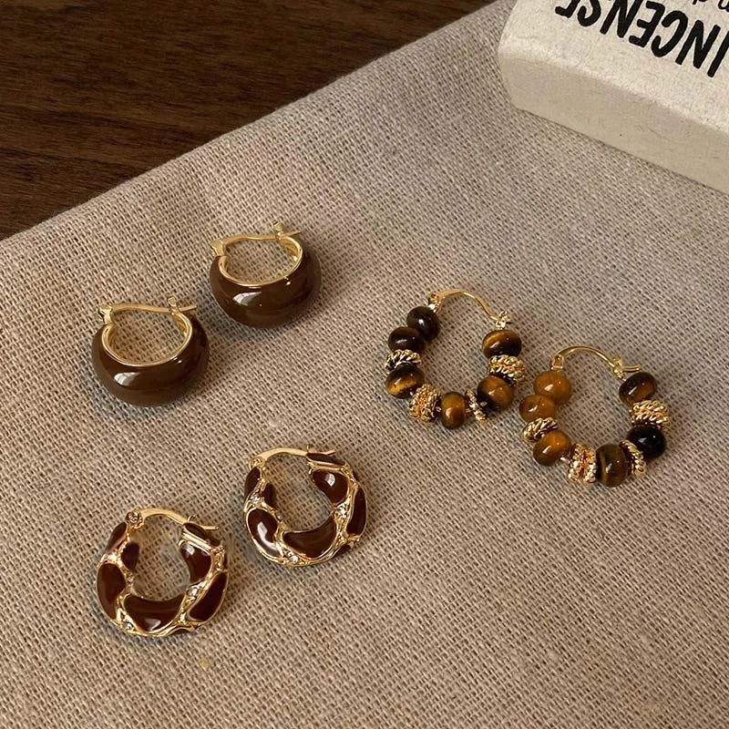 Marcia | Vintage U-Hoop Statement Earrings