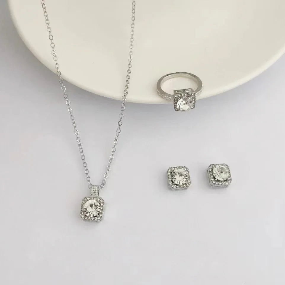 Nina | Geometric Cube Jewelry Set