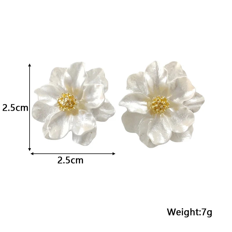 Marion | Acrylic Petal Stud Earrings