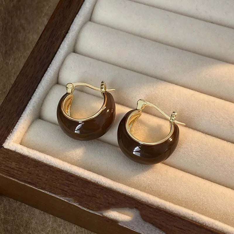 Imani | Vintage U-Shaped Hoop Earrings