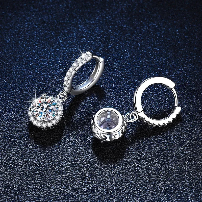 Gaia | 1ct Moissanite Sterling Silver Earrings