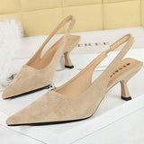 Alondra | Pointed Toe Slingback Heels