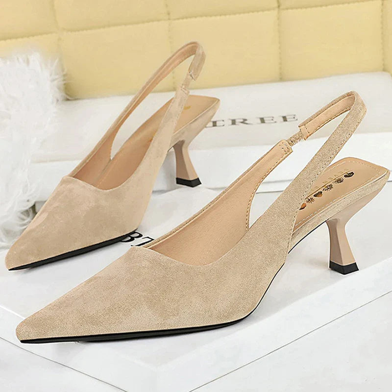 Alondra | Pointed Toe Slingback Heels