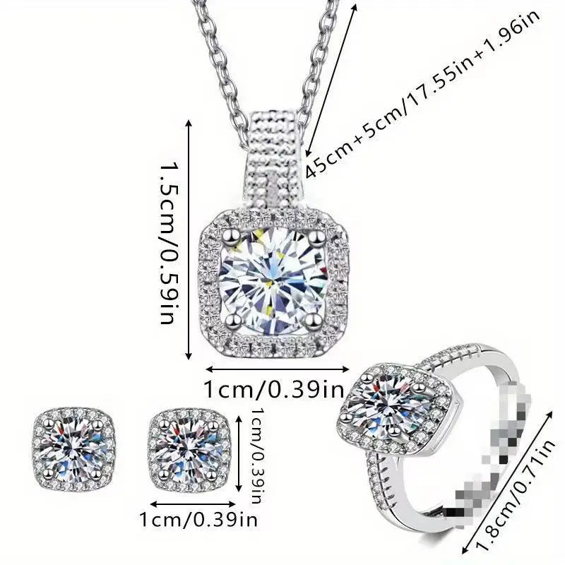 Nina | Geometric Cube Jewelry Set
